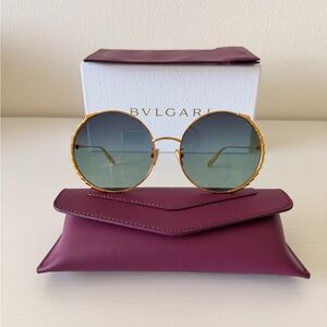 New! Bvlgari Serpenti BV40005U 28P Gold Frame Sunglasses, Authentic
